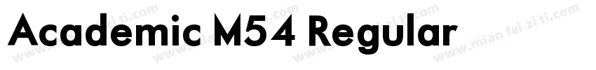 Academic M54 Regular字体转换
